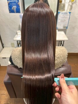 コルテ 倉敷西坂店(CoRte.) 美髪ストレートロング/チョコレートブラウン/ダメージケア/艶髪