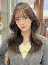 ミリ(mm)&nbsp;トレンド可愛い透明感◎くびれヘア×透明感ベージュ