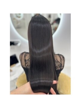 カラーハイライトハッシュカットレイヤーカットボブ髪質改善