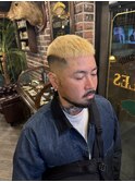 スキンフェード2ブリーチクロップスタイル
