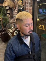 バレス 田町(BALES)&nbsp;スキンフェード2ブリーチクロップスタイル