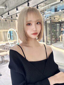 アスター 天神大名店(Aster) 似合わせカット/ダークアッシュ/ミディアムレイヤーカット