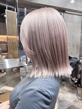 サンク 原宿 表参道(cinq) ミルクティーベージュヘーゼルベージュヘーゼルグレージュボブ