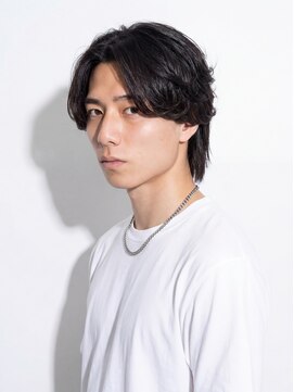 リベルテ グリット(Liberte Grit) 心斎橋メンズパーマビジネスミディアムニュアンスフェザーパーマ