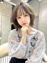 レーヴバイロンド 仙台(Reve by Lond)&nbsp;髪質改善くびれレイヤーボブグレージュブラウンブリーチなし仙台
