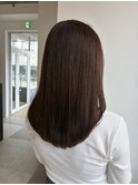 ブリーチなしダブルカラー×寒色ブラウン