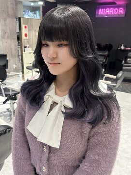 ジュール 池袋(Joule) さりげなく映える♪ブルーラベンダーのインナーカラー◎