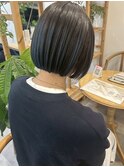 プレイングカラー/ルーツカラー/20代/30代/40代/ブルー/ミニボブ
