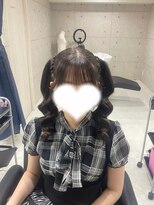 クラン 東心斎橋店(Clan)&nbsp;編み上げツインテール/心斎橋ヘアセット