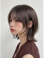 ガーデン ジングウマエ(GARDEN jingumae) 夏髪ナチュラルレイヤーのミルクブラウンでストレートスタイル