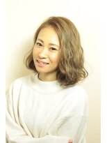 ネイビー(hair salon NAVY)&nbsp;まだまだ人気のブツ切り系☆ミディアムボブ