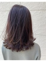 アンカーウェリナ(ANCHOR welina)&nbsp;髪質改善縮毛矯正×ほんのりラベンダーのベージュブラウン◎