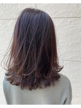 アンカーウェリナ(ANCHOR welina) 髪質改善縮毛矯正×ほんのりラベンダーのベージュブラウン◎