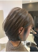 インナーカラーショートボブ