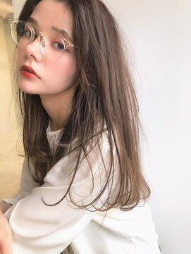 ノク 渋谷(nok) エンジェルベージュ_黒髪小顔オリーブグレーココアベージュ