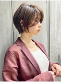 絶壁解消/ひし形/前下がり/大人ショートボブ/30代/40代★猪狩★