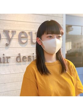 ジョワイユヘアーデザイン(Joyeux) joyeuxオン眉ぱっつん前髪【山口貴裕】
