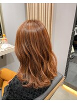 レイドバック(LAID BACK)&nbsp;☆オレンジヘアカラー☆ハイライト☆