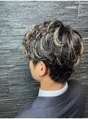 お洒落ビジネスメッシュヘア/ツーブロ/浜松町/大門/三田/田町