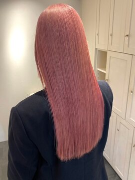 ベレーザ 渋谷(BELEZA) 3702ベビーピンクグラデーションカラーカシスレッドロング