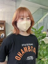 ヘアーデザイン アルエ(HAIR×design ARUE)&nbsp;柔らかい色味のオレンジベージュ