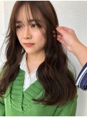 韓国ヘアー顔周りレイヤーおくれ毛前名古屋名駅