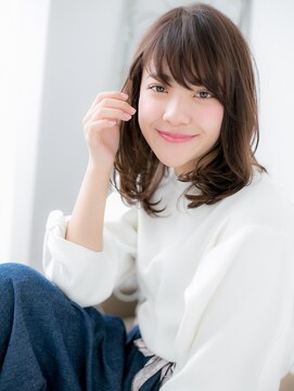 スペース 海浜幕張(spes) 海浜幕張/髪質改善/ニュアンスカラーでふんわりカールミディd