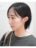 暗髪うぶバングショート