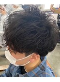 ゆるスパイラルパーマ×ショートマッシュスタイル