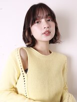 ヨファヘアー 岡本店(YOFA hair) 似合わせカット美髪切りっぱなしボブピンクブラウン0402