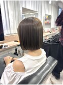 小顔丸みボブ