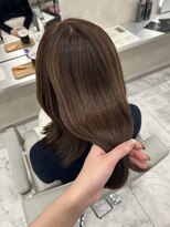 キング(K!ng)&nbsp;縮毛矯正髪質改善ハイライトレイヤーカット楠葉美容室エクステ