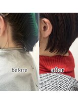 シュガー バイ エクラート 立川南口店(SUGAR by ECLART)&nbsp;ショート/王道ショートボブ/襟足/生え癖/似合わせ/白髪ぼかし