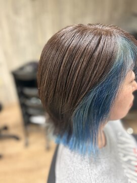 エイチエムヘアー 船橋店(H M hair) アラウンドインナーブルー