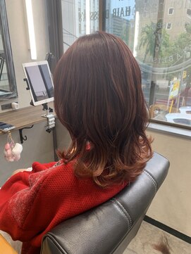 アトリエナガノ(atelier nagano) ニュアンスカラー/センターパート/ツヤ髪スタイル/ブルージュ