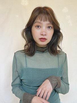 ラボヌールヘアーノーブル 新越谷店(La Bonheur hair noble) 切りっぱなしボブエアリーロング美髪ピンクブラウン
