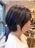ミニウルフレイヤーカット顔周りカット前髪カットショート/大宮