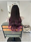 【ナチュラルブラック×原色紫インナー】