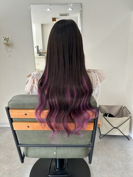 ハイエクステンション 近江八幡店(Hi-Extension) 【ナチュラルブラック×原色紫インナー】