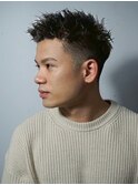 ツーブロスパイキーショート
