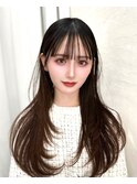 前髪顔まわり韓国ヘアレイヤーカットサイドバンク2wayバンク韓国