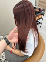 シカ 神戸三宮元町店(Cica)&nbsp;レッドブラウン　ブリーチなしダブルカラー　暖色　髪質改善