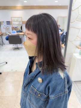 ステラバイケンジ 藤沢(STELLA by KENJE) 白髪ぼかし細めハイライト30代40代50代ブルーグレージュ