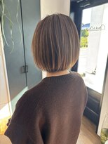 チェック アンド チャック(Check&Chack) ハイライト×ブランベージュ×ショートボブ20代30代