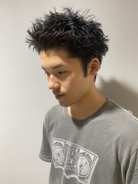 【長野市/メンズ】カット×スパイキーショート