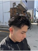 スキンフェードツーブロック刈り上げジェットモヒカンマンバン