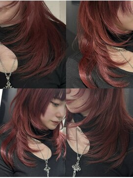 パーク バイ クリーム 大宮(PARK by CREAM) レイヤーとレッドカラー