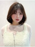 ナチュラルショート夏ワンカール薄めバングこなれヘア愛され