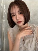 小顔韓国ボブ