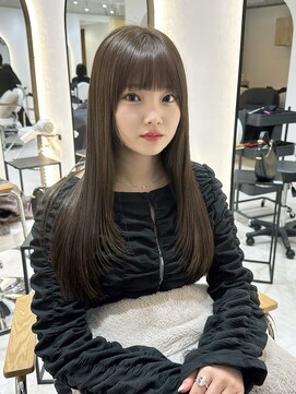 ジーナ 博多筑紫口(Zina) 【KANA】透明感グレージュ×レイヤーカット
